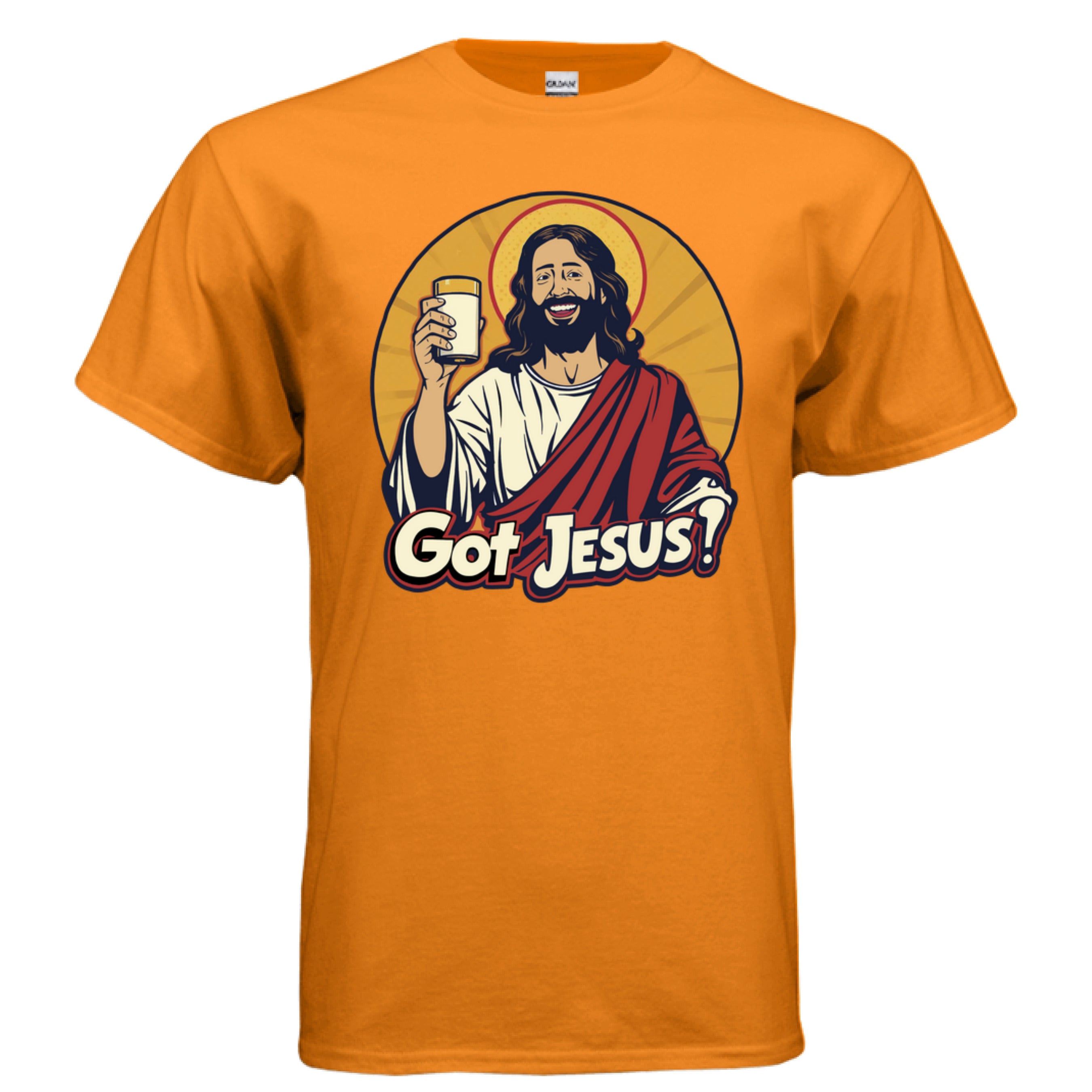 Chirstian T-Shirt Design - Got Jesus - Safety Orange